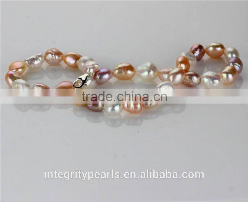AA 12mm mixed color baroque pearl set cultured pearl set designs
