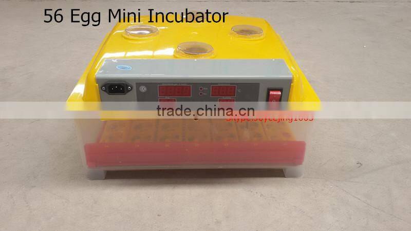 56 eggs Factory sell egg incubator, mini incubator, ZH-56 dual power 12V, 220V(Mob/whatsapp:0086-15266968635)