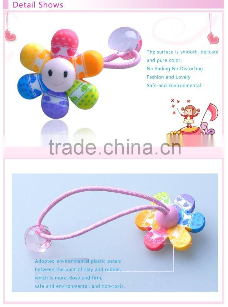 Children Kids Girls Flower Kids Hair Accessories Topknot