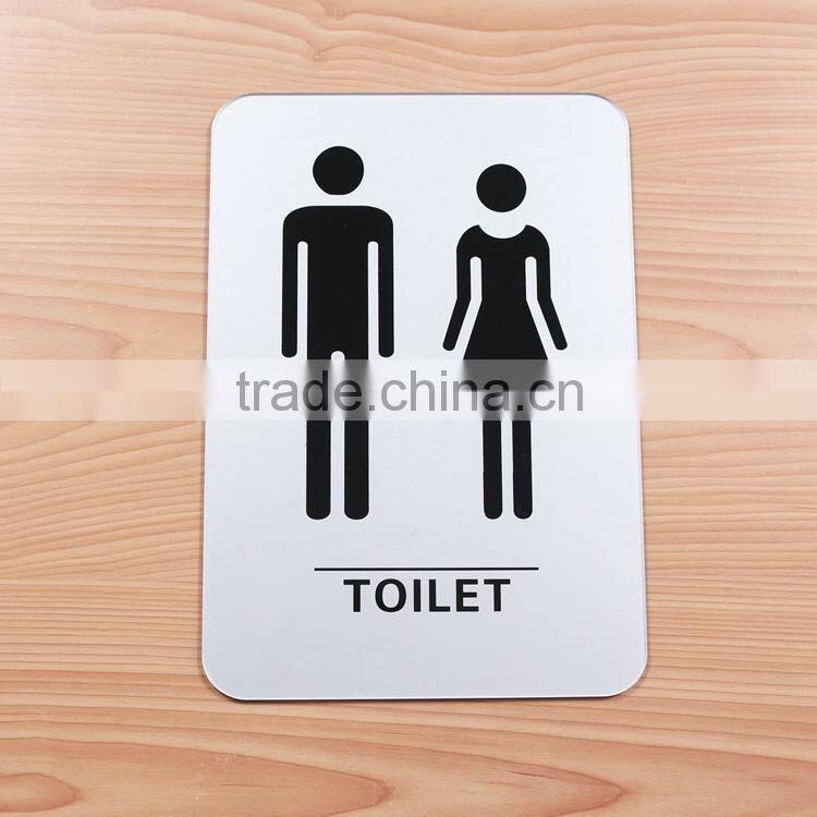 acrylic sign board toilet sign