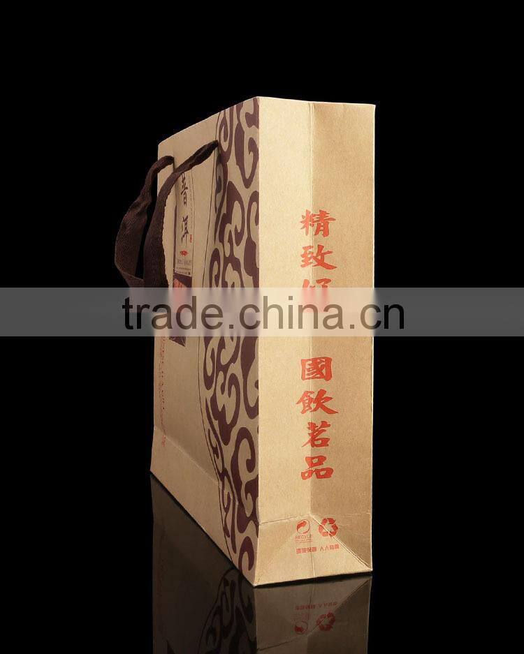 China wholesale new handmade recycled printed paper bag for tea