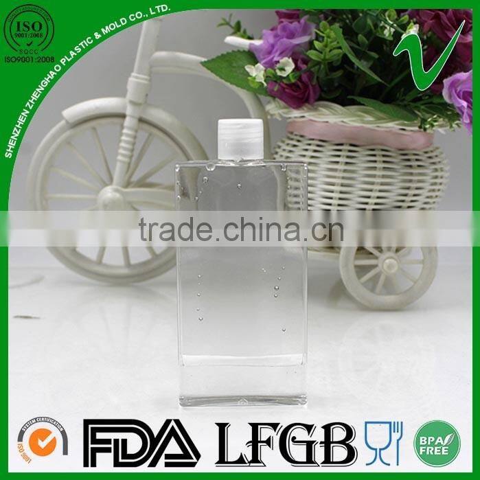 PETG disposable clear empty 2 oz plastic bottle for juice packaging