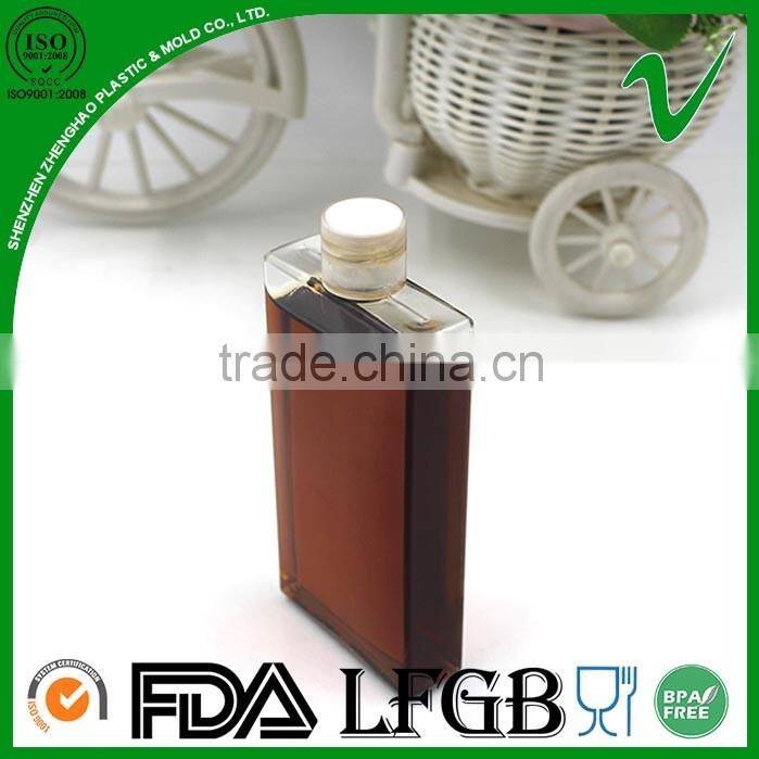 60ml PETG clear bpa free plastic wine bottle with screw cap