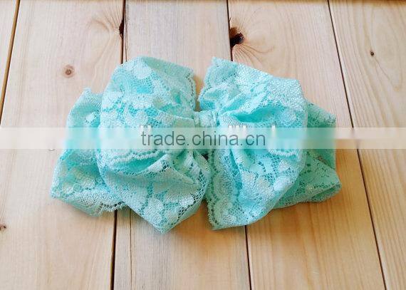 Lovely mixed color lace bowknot headband, flower lace headband baby headband Alibaba 2016