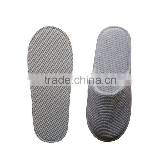luxury waffle closed toe washable hotel slipper