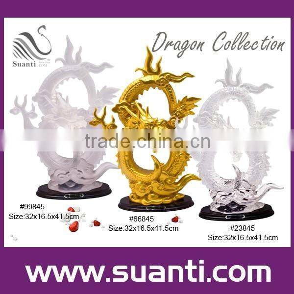 2015 Made in china decorative resin China lucky outdoor brave animal statue