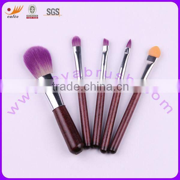 Purple Promotional 5-piece beauty design cosmetic brush set