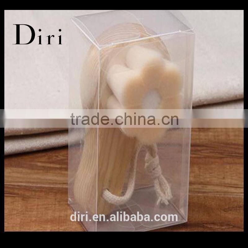 New Design Comma Shape Petals Hair wooden Handle Face Brush cleansing