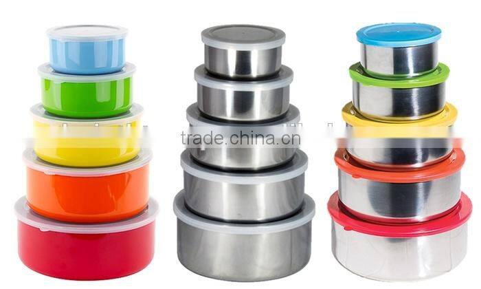 Metal Stainless Steel Color Coating Mixing Bowl