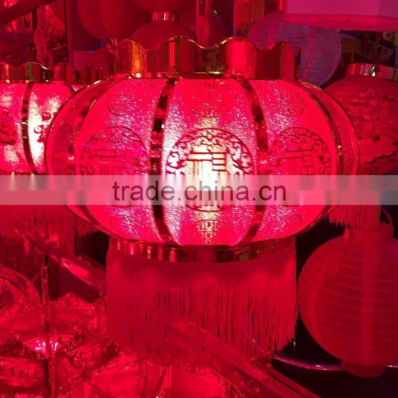 traditional chinese style plastic hanging lantern for decoration