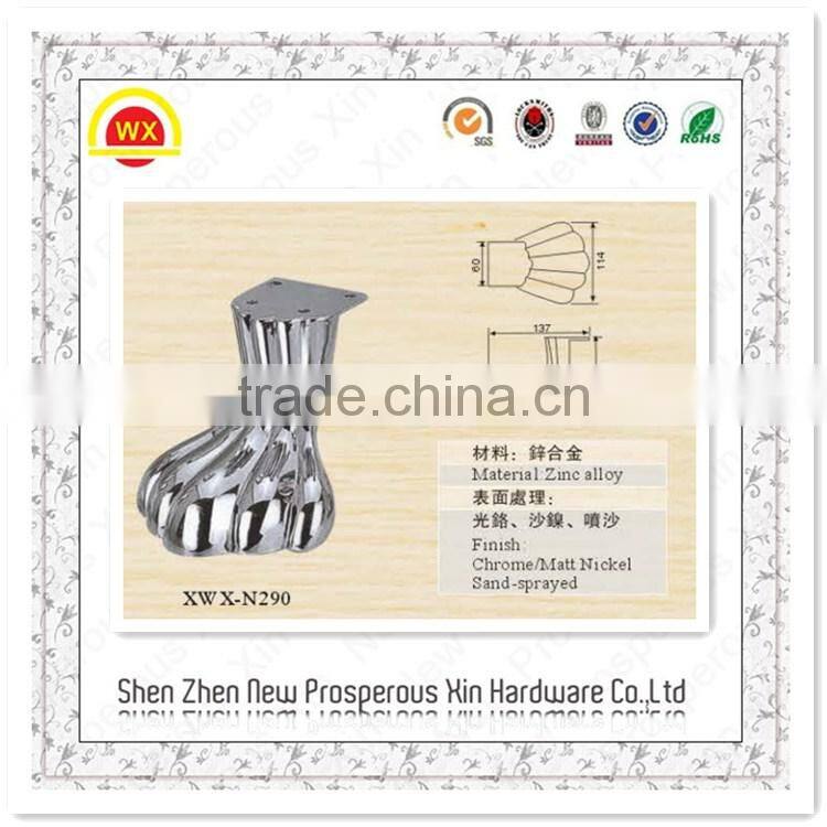 Furniture hardware decorate plastic legs for sofas