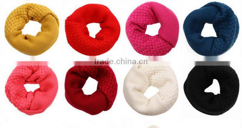 2015 New Fashion Women Winter Knit Crochet Collar Scarf Corn Neck Warmer Scarves Wraps