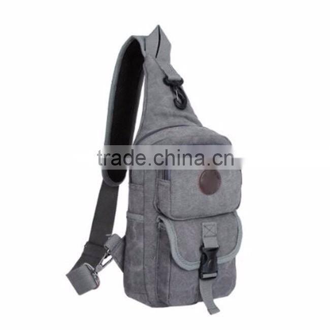 Custom fashion cute canvas girl school sling bag