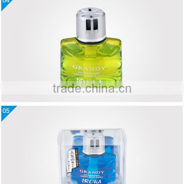 household item colored perfume bottles