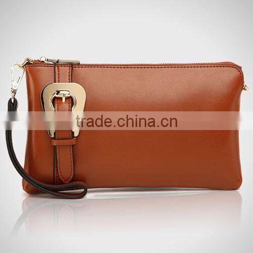 2014 New Design Fashion Ladies Cow Leather Chain Strap Wallet(BCN015)