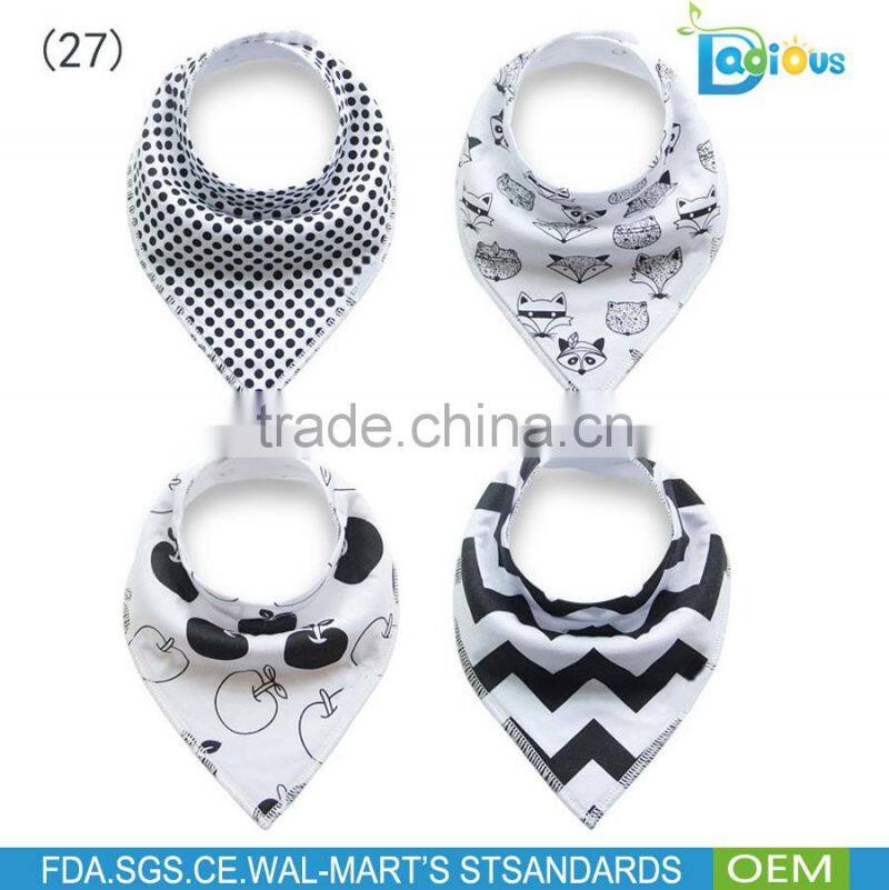 New Arrival Designs Baby bandana teething organic cotton baby bibs