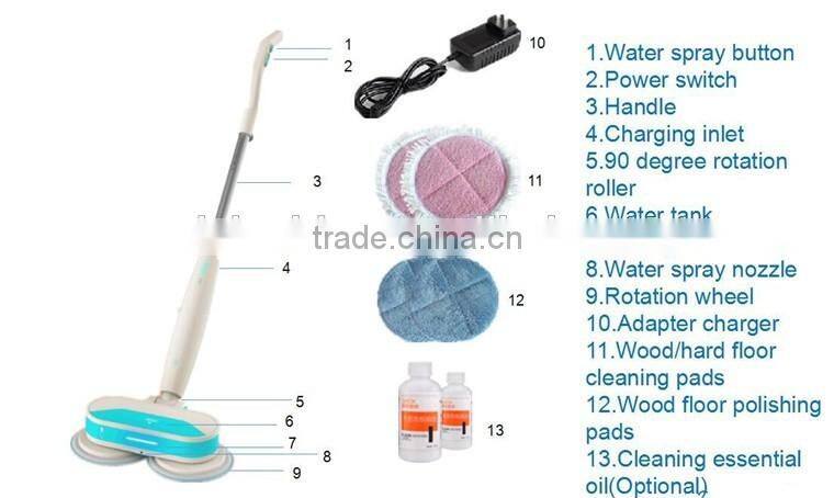 Handy Dry Cleaning Machine, Kitchen Tile Cleaner, Wireless Mop