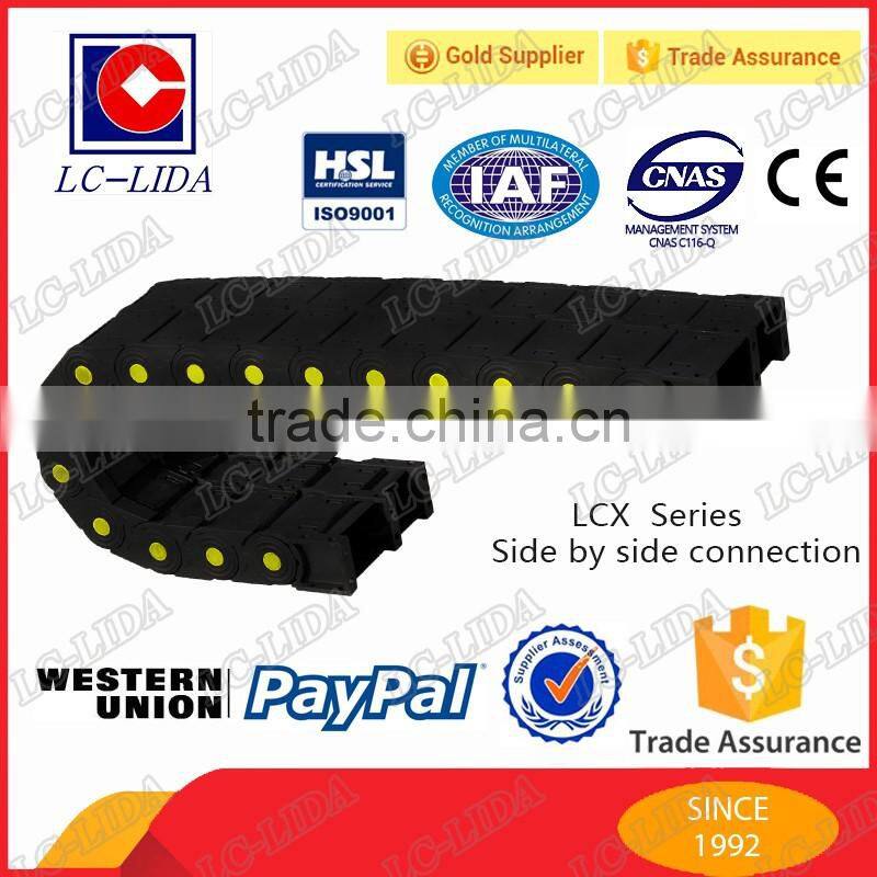 closed type flexible nylon cable carrier