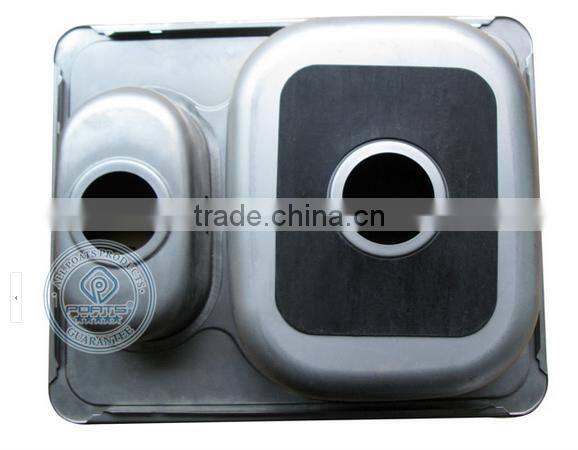 Factory directly Stainless steel 304 double groove kitchen xiancai basins sink sink drawing