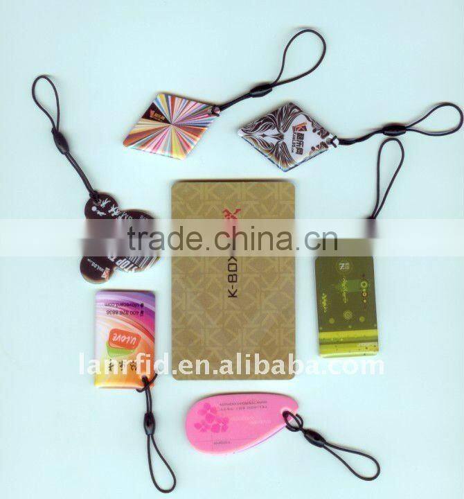 Rfid mini epoxy shaped card