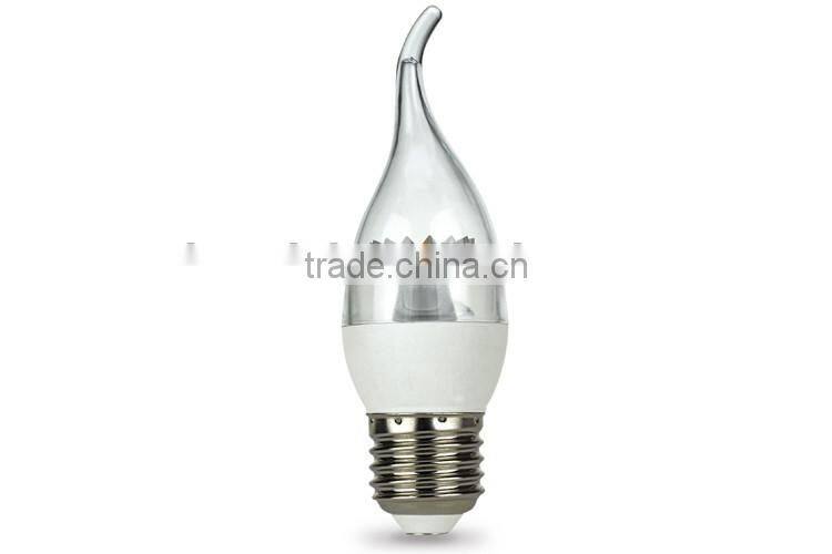 CAL38 DIMMABLE 350LM 4.5W EQUAL TO 30W E27 CHANDELIER CRYSTAL LIGHT BULB FOR AMERICAN MARKET