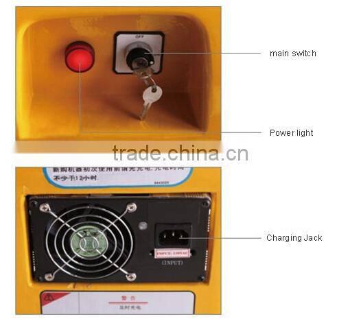 Electric Stacker Battery Operated Aerial Platform Order Picker Truck