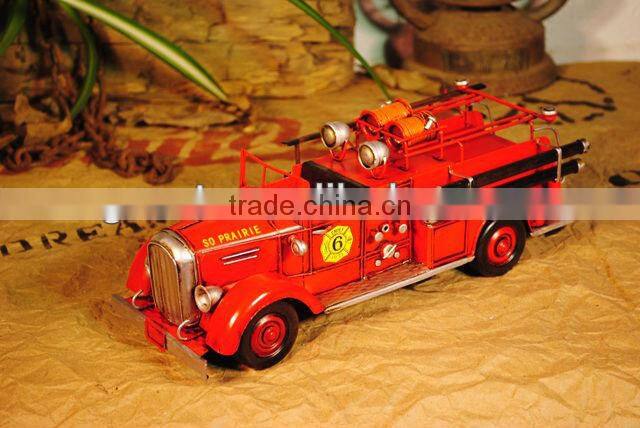 Fire truck model with paint