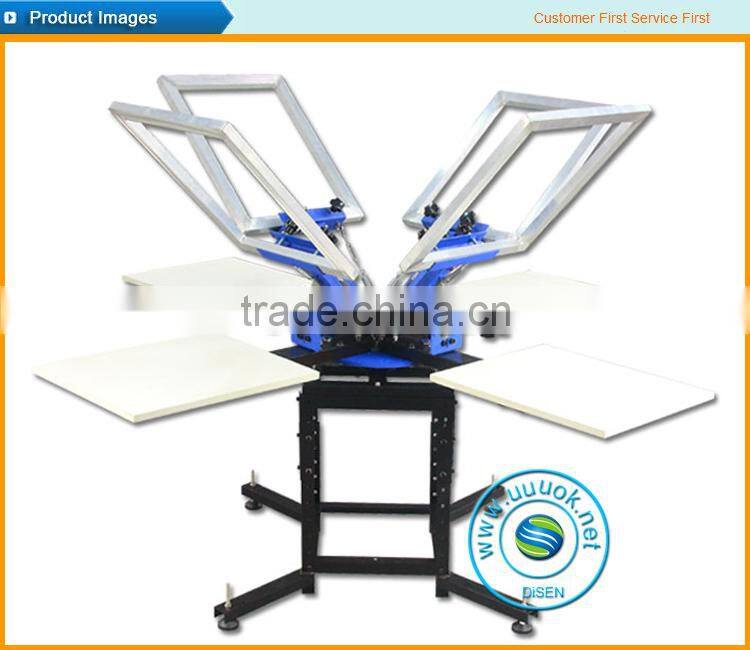 4 color manual screen printing machine for sale