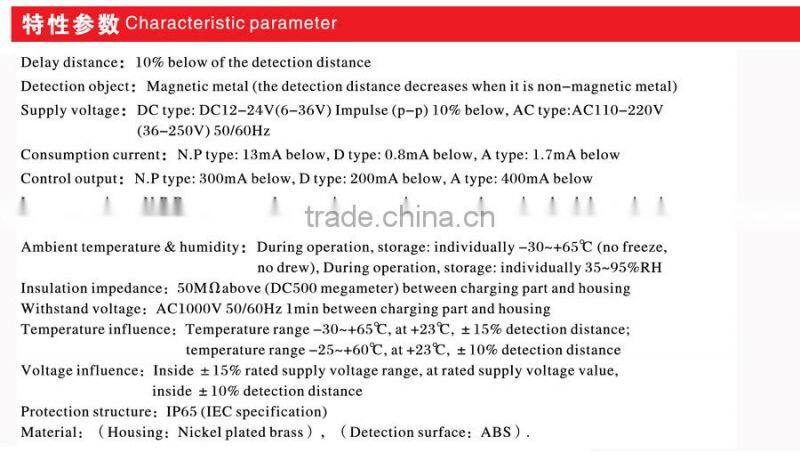 M16 LJ16A3 substitution min switch and limiting switch cylinder proximity sensor inductive proximity sensor with PLC