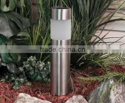 Stainless Steel Solar Bollard Light with White LED