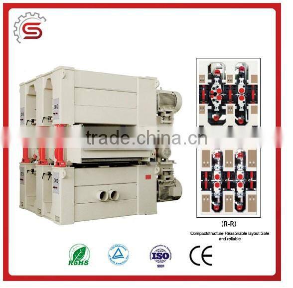 MSK1300R-RPC Woodworking Double sides 4 heads sanding machine