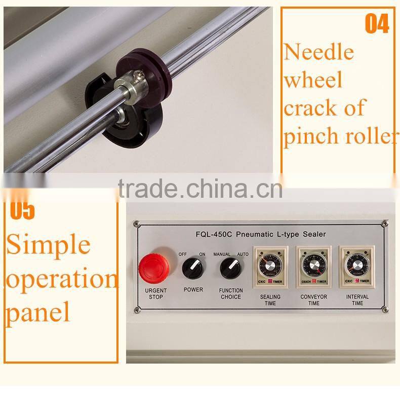 FQL - 450 - C L pneumatic sealing and cutting machine shrink film sealing and cutting machine