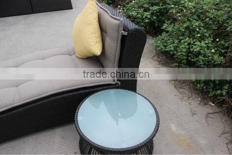 F- CF1026 classic rattan lounge table and chair knited by hand