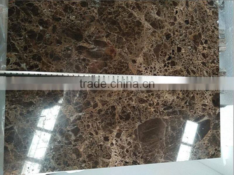 Solid surface dark emperador marble, composite marble tile