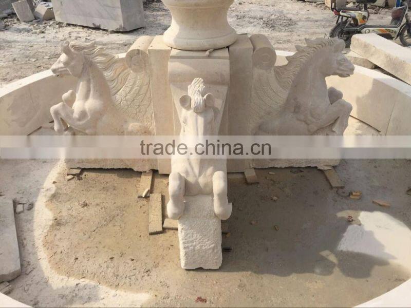 Best price beige marble fountain