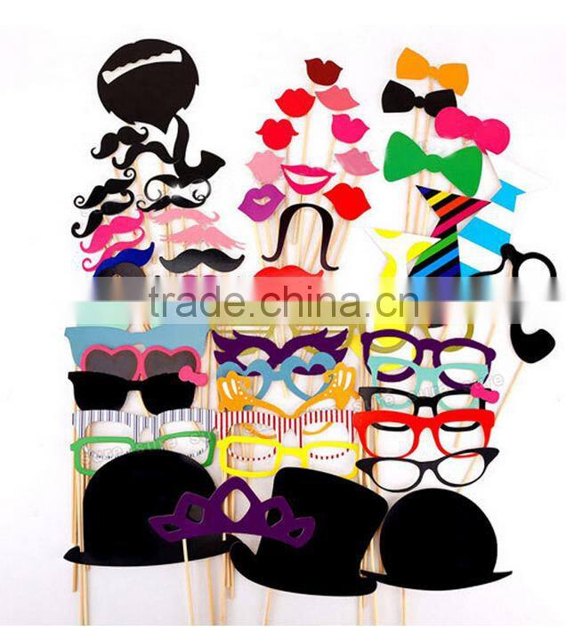 photo booth props card paper funny mask