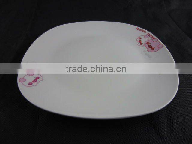 12 pcs dinnerware set with pig pattern decal