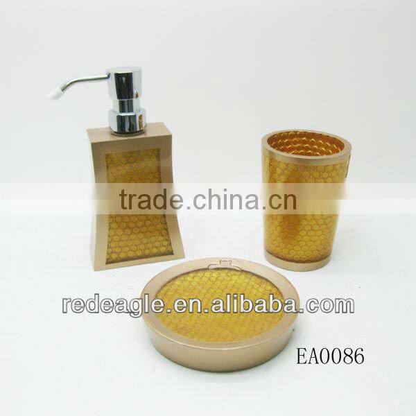 Complete bath sets products novel resign home decoration 2016 hot sale products