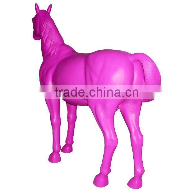 Customized hotel decor resin fiberglass horse statue