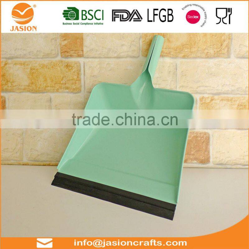 Powder coated Metal Home Cleaning Dustpan and Stiff Hand Brush Set
