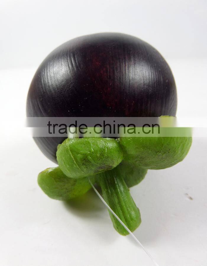 artificial plastic mangosteen for decoration fake fruit