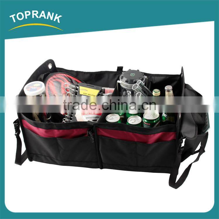 New multipurpose car boot organizer bag nonwoven folding car trunk organizer