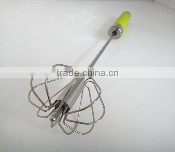 RH-W1 Stainless steel Automatic kitchen rotating egg whisk egg beater