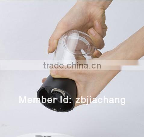 elegant decal manual glass salt and pepper shaker grinder