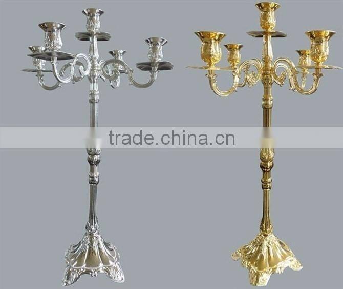 copper plated candle stick candelabra