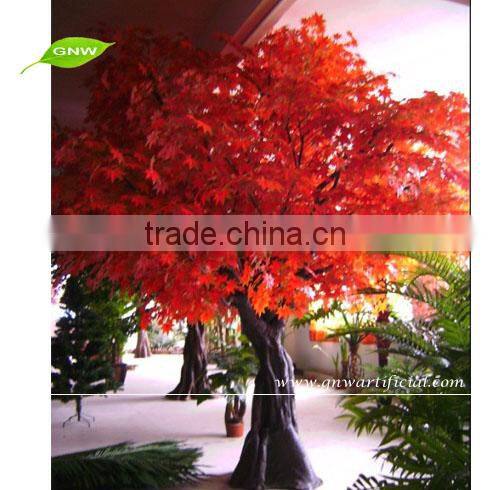 GNW BTR050 chinese sale 2.5m high artificial golden leaf maple tree for hotel decoration