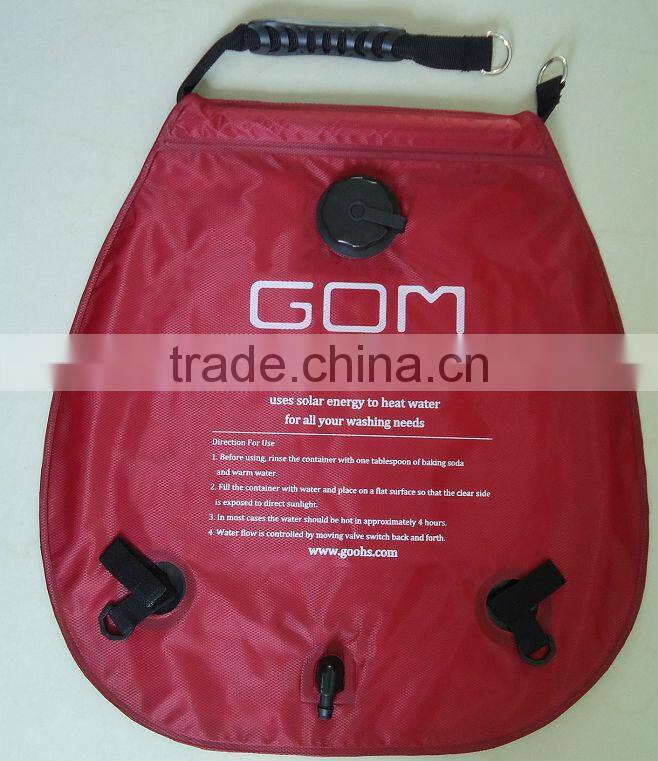 (C1021) 2015 new camping hanging solar shower bag 5 gallon