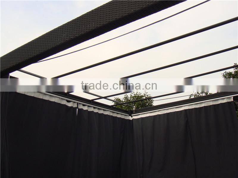 Outdoor Luxurious Rattan Pavilion Gazebo Garden Tent Supplies