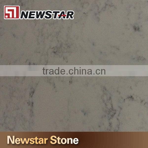 Engineered stone dense marble grey vein white quartz