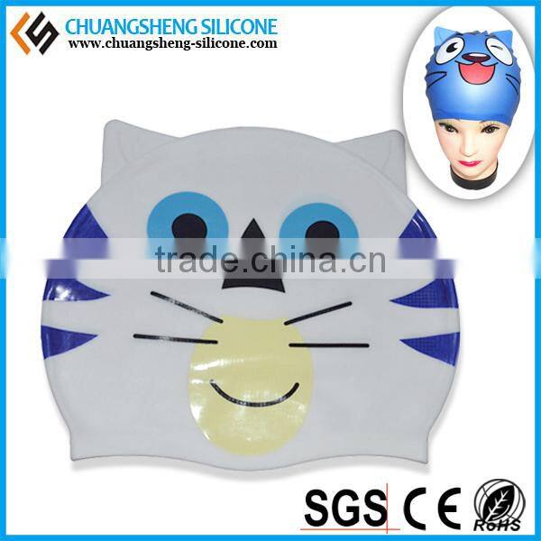 CUSTOMER PRINTING SILICONE SWIM CAP IN KINDS OF COLOR